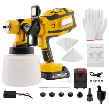 With 2 Batteries High Pressure Cordless Paint Sprayer Electric HVLP Spray Gun US Paint Gun price