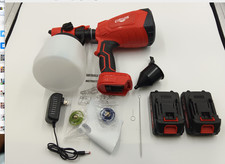 With 2 Batteries High Pressure Cordless Paint Sprayer Electric HVLP Spray Gun US Paint Gun price