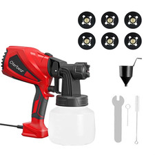 600ML Paint Sprayer HVLP Electric Spray Paint Gun with  Container Red Paint Gun price