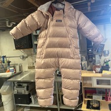 Patagonia Infant Hi-Loft Down Sweater Bunting Pink18-24 Months Baby Snowsuit price