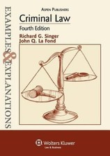 Criminal Law (The Examples  Explanations Series), 4e - Paperback - VERY GOOD Criminal Law price