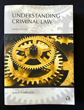 Understanding Criminal Law 9th Ed Dressler Paperback 2009 ISBN 13 9781531021726 Criminal Law price