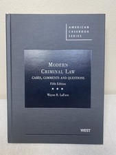 Modern Criminal Law: Cases, Comments and Questions (American Casebook) Criminal Law price