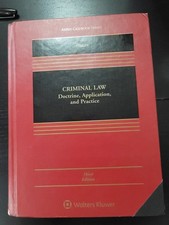Criminal Law: Doctrine, Application, and Practice By Ohlin Third (3rd) Edition Criminal Law price