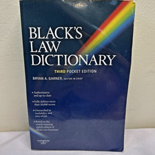 Black's Law Dictionary (Pocket), 3rd Edition - Paperback Pocket Laws price