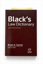 Black’s Law Dictionary Pocket Edition 6th Bryan A. Garner Paperback Like New Pocket Laws price