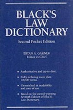 Black's Law Dictionary, Second Pocket Edition - Paperback - VERY GOOD Pocket Laws price