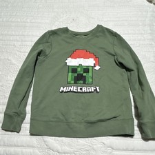 Jumping Beans Softest Fleece Minecraft Creeper Boys 8 Green Pullover Sweatshirt Boys' Sweatshirt price
