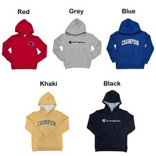 Champion Boy's Classic Fit Pullover Logo Fleece Hoodie Boys' Sweatshirt price