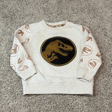 Jurassic World Kids Oatmeal Sweatshirt with Dinosaur Logo Size 4T Boys' Sweatshirt price