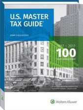 U.S. Master Tax Guide (2017) - Paperback By CCH Tax Law Editors - VERY GOOD Tax Law price