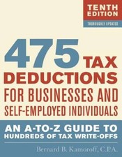 475 Tax Deductions for Businesses and Self-Employed Individuals: An  - VERY GOOD Tax Law price