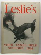 LESLIE'S WEEKLY MAY 20 1922 VINTAGE MAGAZINE CIVIL SERVICE LAW CAT AND CANARY Civil Service Law price