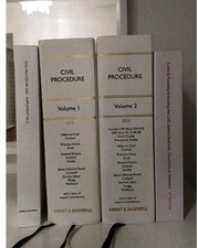 Civil Procedure 2023 The White Book Service 2023 VOL 1 And 2 With Supplements Civil Service Law price
