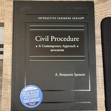 Civil Procedure: A Contemporary Approach Casebook 6th Edition by Spencer Civil Law price
