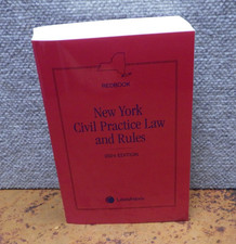 New York Civil Practice Law And Rules 2024  SC Book Civil Law price