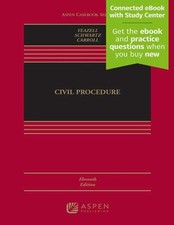 Civil Procedure: [Connected - Hardcover, by Stephen C. Yeazell; - Very Good Civil Law price