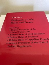 2021 Bankruptcy Code, Rules and Forms  Thomson Reuters Paperback Law Book Enforcement and Bankruptcy Law price