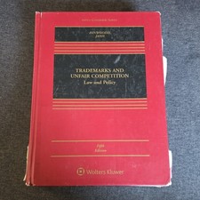 Trademarks and Unfair Competition: Law and Policy 5th Edition Hardcover Competition Law price