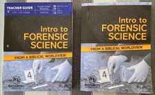 MB FORENSIC SCIENCE SET STUDENT TEXT & TEACHER GUIDE master books Grade 11 or 12 Forensic Sciences price