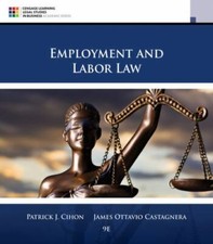 Employment and Labor Law by Cihon, Patrick J. Labor Law price