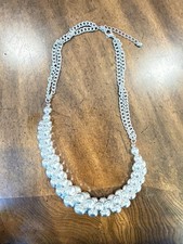 Silver bubble necklace with chain and adjustable clasp Costume Necklace price
