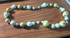 Antique wood bead necklace. Costume Necklace price