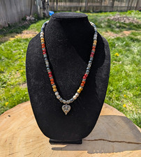 Red Western Necklace Handmade Costume Necklace price