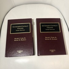 Government Contract Changes Third Edition Volume 1 +2 Law Book By Nash & Feldman Public Administration Law price