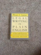 Legal Writing in Plain English: A text with exercises by Bryan A. Garner Press - Publishing Law price