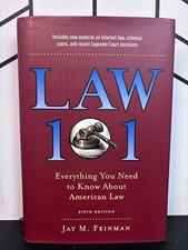 Law 101 Jay Feinman Oxford University Press Hardcover Fifth Edition Like New Press - Publishing Law price