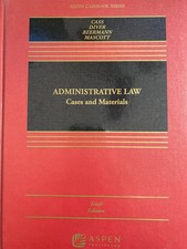 Administrative Law: Cases and Materials Cass Diver Beerman Mascott 10th Ed. 2025 Administrative Law price