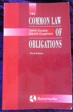 The Common Law of Obligations Oughton, David, Cooke, John VG 2000 Law of Obligations price