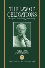 The Law of Obligations: Essays in Celebration of John Fleming by Peter Cane: New Law of Obligations price