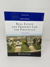 Real Estate and Property Law for Paralegals, 5th Edition by Neal Bevans Real Estate Law price