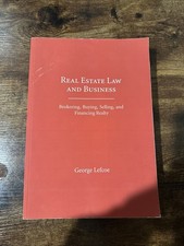 Real Estate Law and Business : Brokering, Buying, Selling… by George Lefcoe Real Estate Law price