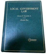 Local Government Law West Hornbook Series 1982 / 1996 Pocket Part Included Local Government Law price