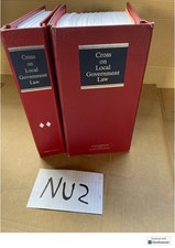 Cross On Local Government Law Looseleafs Set of 2 Vols updated till 2016 Local Government Law price