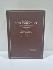 Local Government Law Cases and Materials Fourth Edition Book Valente McCarthy Local Government Law price