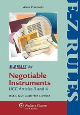 E-Z Rules for Negotiable Instruments and Bank Deposits Jeffrey S. Negotiable Instruments Law price