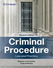 Criminal Procedure: Law and Practice - Paperback, by Del Carmen Rolando; - New h Criminal Procedure Law price