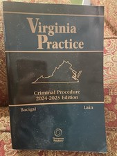 Virginia Practice Criminal Procedure 2024-2025 Edition Thomson Reuters Criminal Procedure Law price