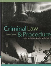 Criminal Law and Procedure - VERY GOOD Criminal Procedure Law price