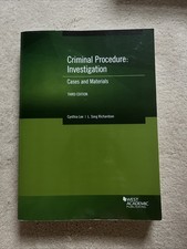 Criminal Procedure: Investigation, Cases and Materials by Cynthia Lee 3rd Ed. Criminal Procedure Law price