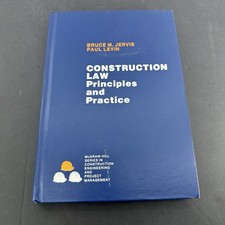 Construction Law Principles and Practice Bruce M Jervis Paul Levin 1988 McGraw Zoning - Construction - Tender Law price