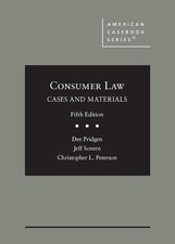 Consumer Law, Cases and Materials 5th Edition Used, Pridgen, Dee,Sover Consumer Law price