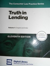 Truth In Lending Volume 1 11th Edition The Consumer Law Practice Series Consumer Law price