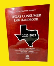 Texas Consumer Law Handbook 2022-2023 Texas Practice Series 28B Paperback Consumer Law price