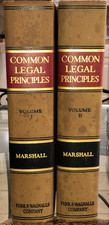 Common Legal Principles That Every One Should Know Marshall Revised Ed 1935, Set Company Law price