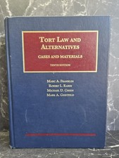 Tort Law and Alternatives: Cases and Materials 11th Edition, Franklin Company Law price
